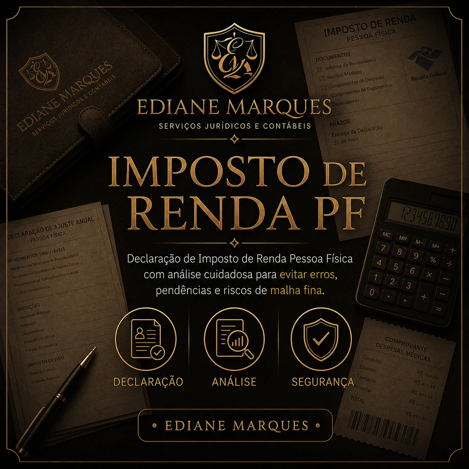 Declaração de Imposto de Renda PF — Ediane Marques